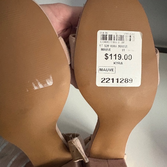 OnThread Nude Block Heel Sandals - Size 11 - - Picture 7 of 7